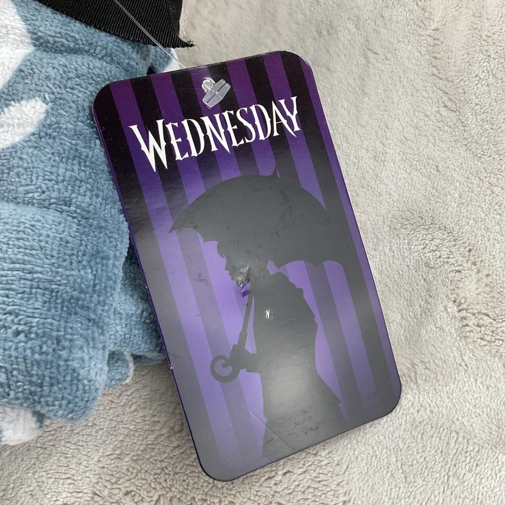 Wednesday Addams 2 Pack Hand Towels 16x28 Cotton Blue Goth Dance MGM New
